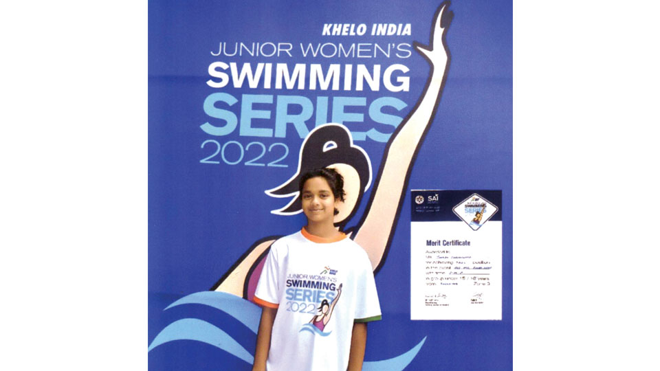 First swimmer from Mysuru to get selected in Khelo India Junior Women’s Swimming