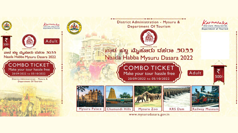 Combo ticket available for Dasara tourists from today till Oct. 5