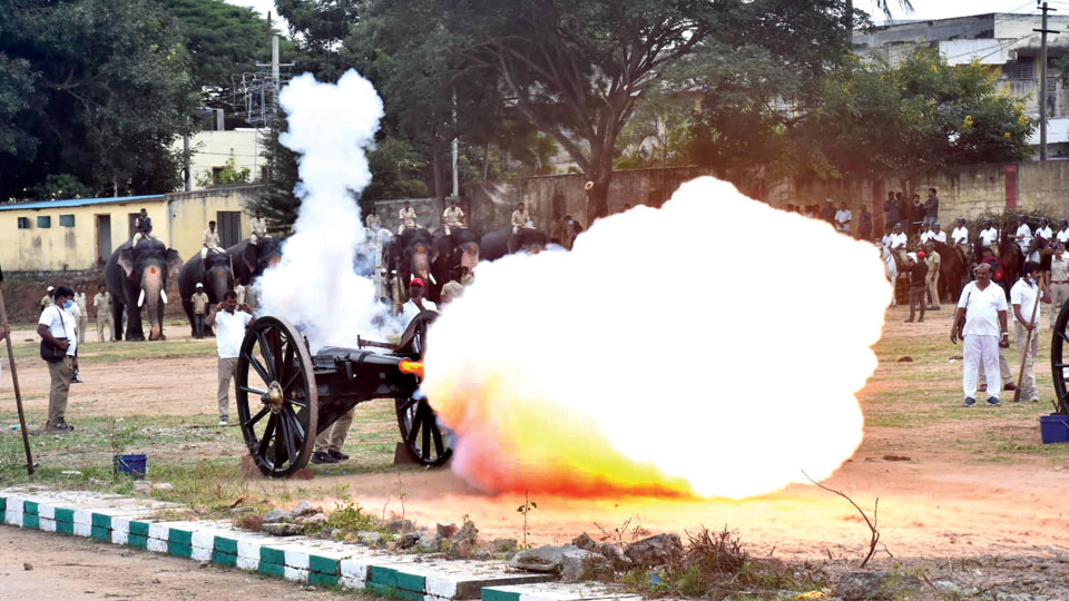 Final round of cannon firing drill held successfully
