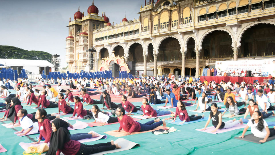 Yoga Sambhrama: 75 asanas displayed at Palace