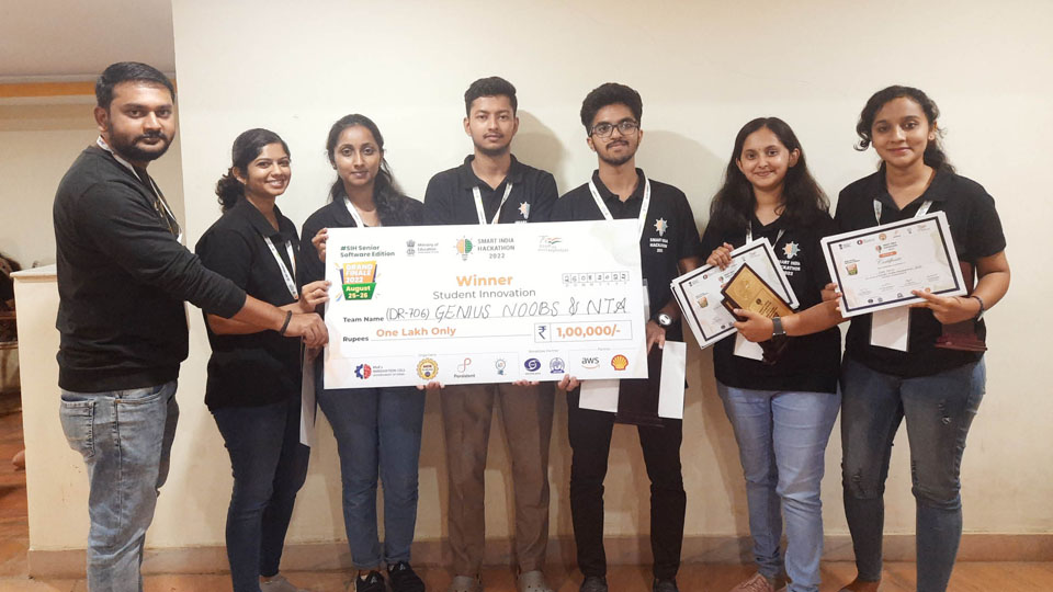 Amrita Mysuru wins first place with in “Smart India Hackathon-2022”