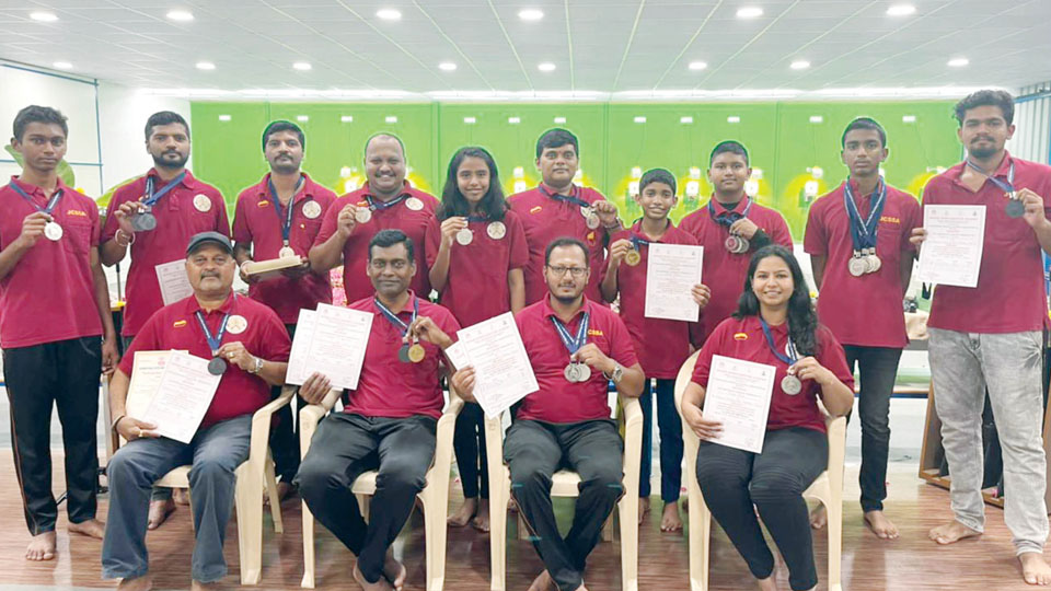 Medal winners of Dasara Shooting Championship