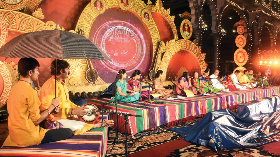 Music, dance recitals under shower at Mysore Palace