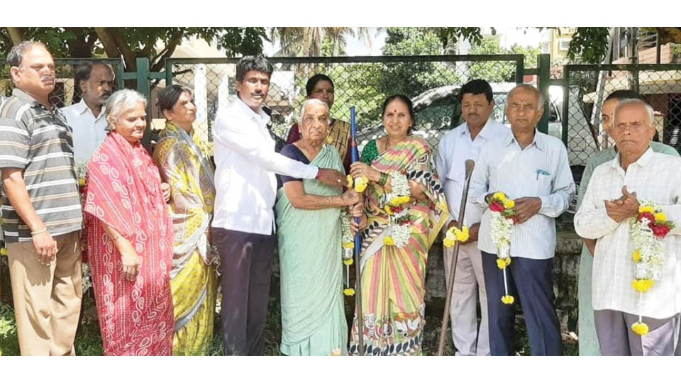 Guddali puja performed for park development works