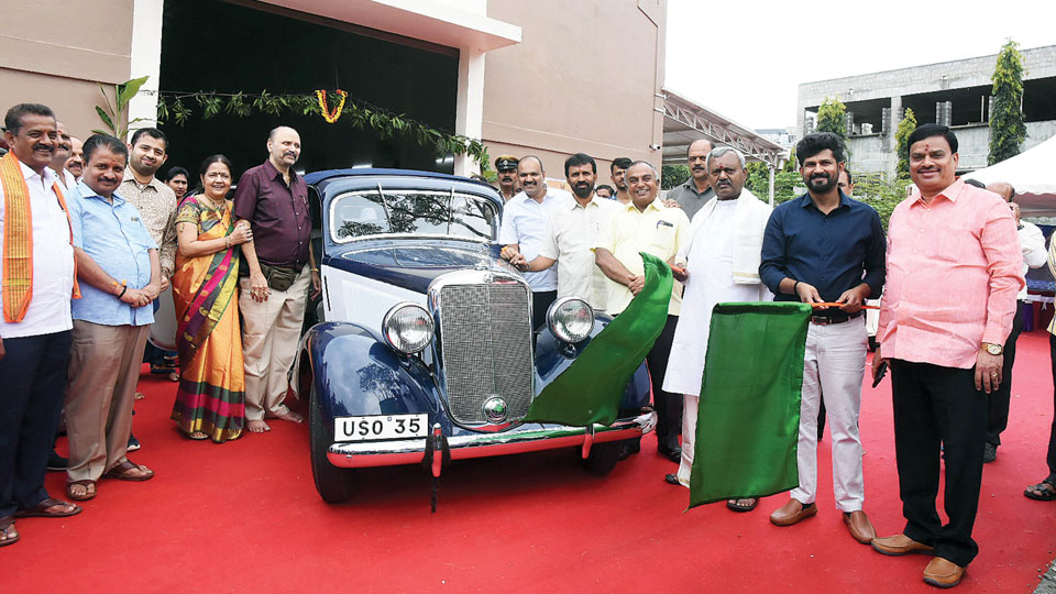 Vintage car rally adds glamour to festivities