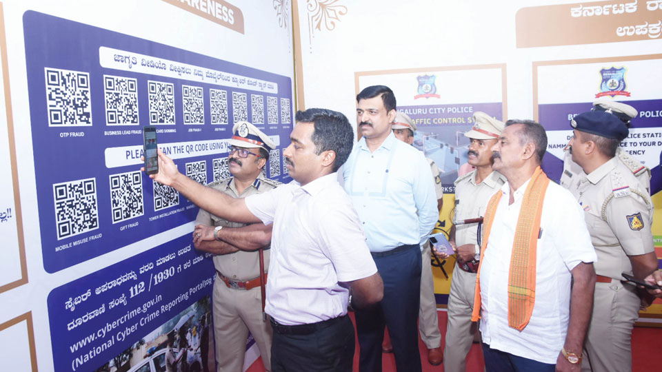 Stall at Dasara exhibition on curbing cyber crimes 