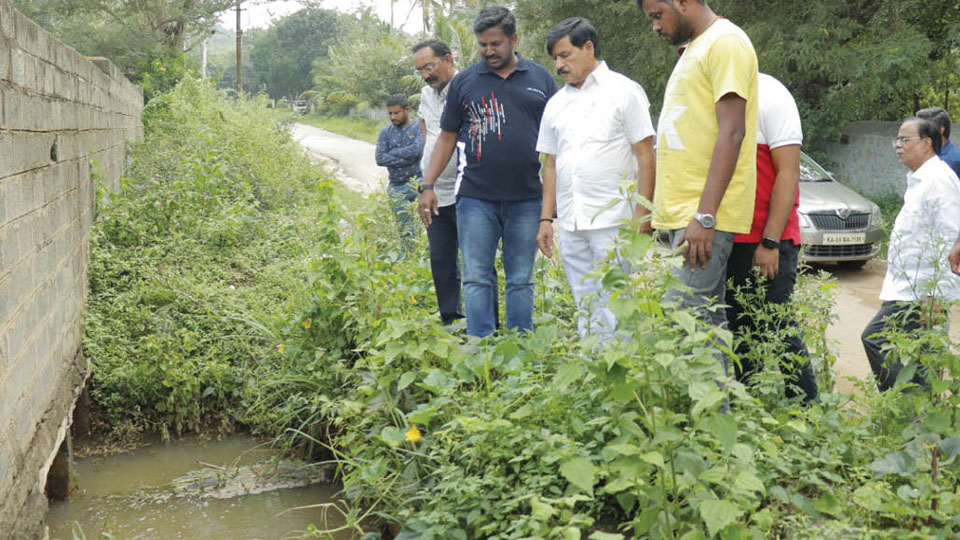 MLA S.A. Ramdas inspects rain-affected Pinjarapole