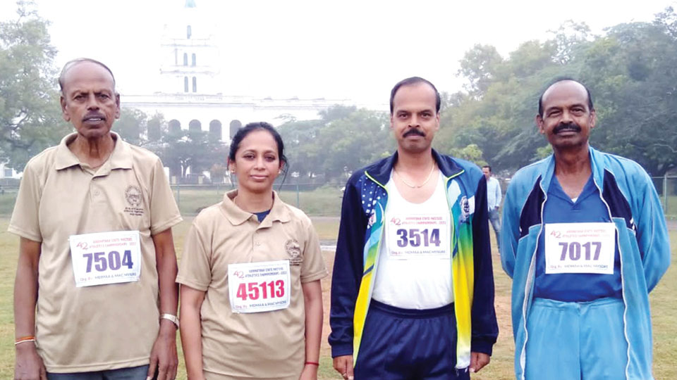 42nd State-level Masters Athletic Championship 2022: Medal winners in 5-km Walk Race