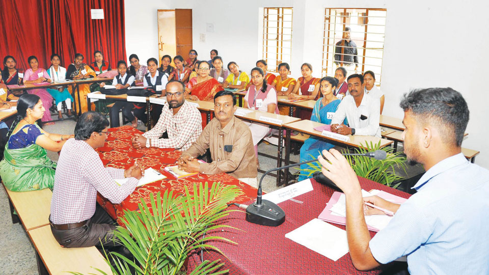 Taluk-level Mock Youth Parliament competition for PU students held