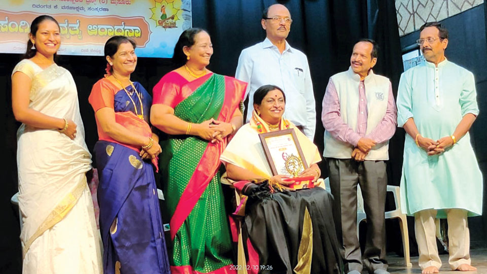 Nooporashri award conferred