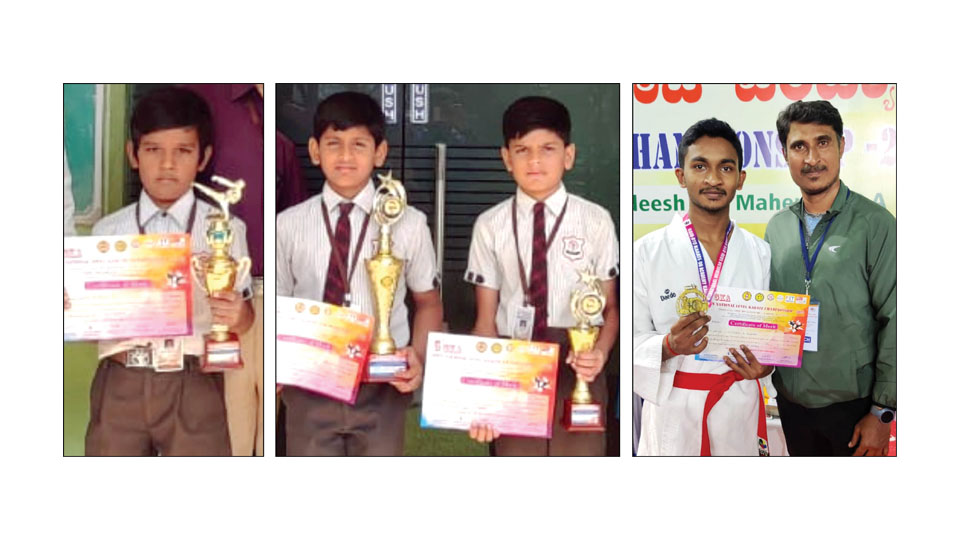 Prize-winners in Karate
