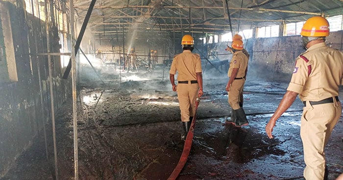 Kebakaran di Dasara Expo: Tiga kios ludes