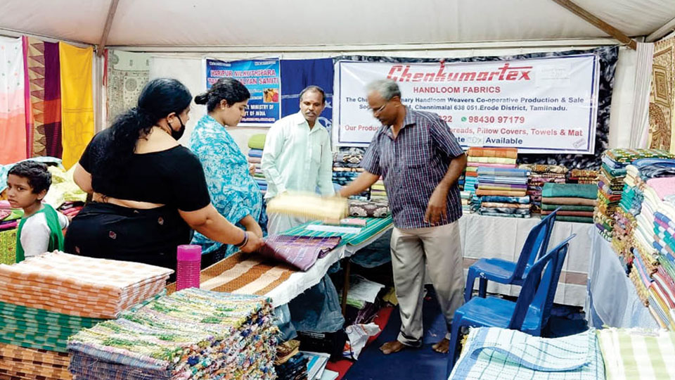 Special Handloom Exhibition at JSS Mysore Urban Haat from Dec. 8 to 25