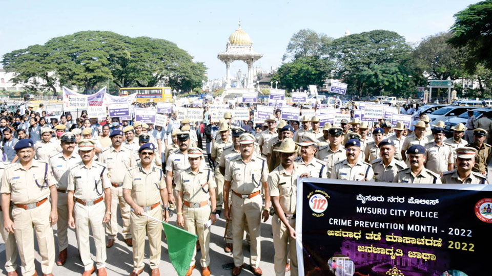 Crime Prevention Month: Cops, students take out awareness rally