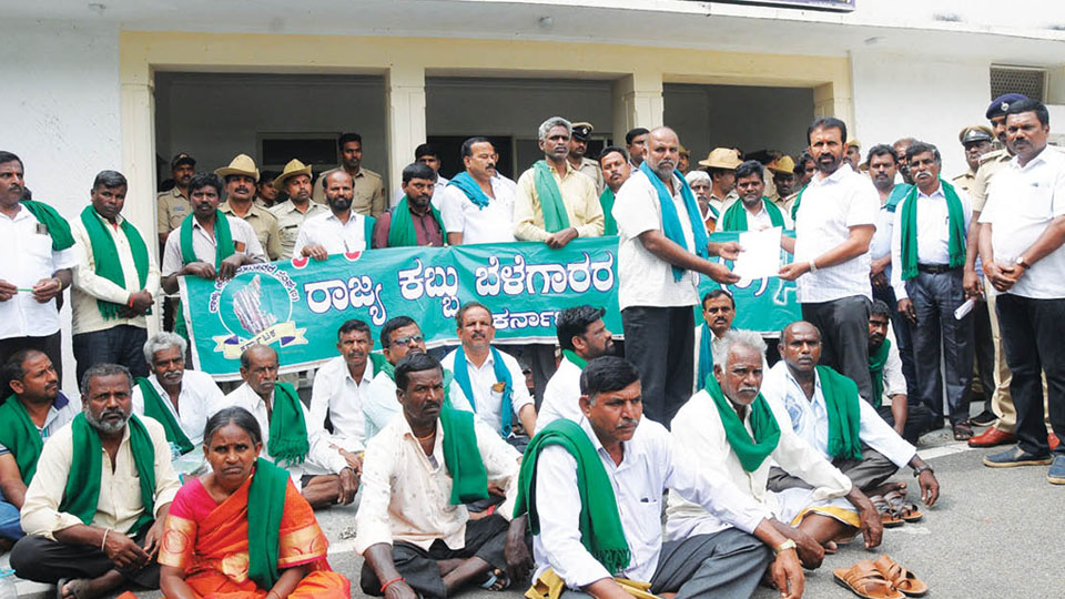 Sugarcane growers lay siege to Offices of MPs and MLAs