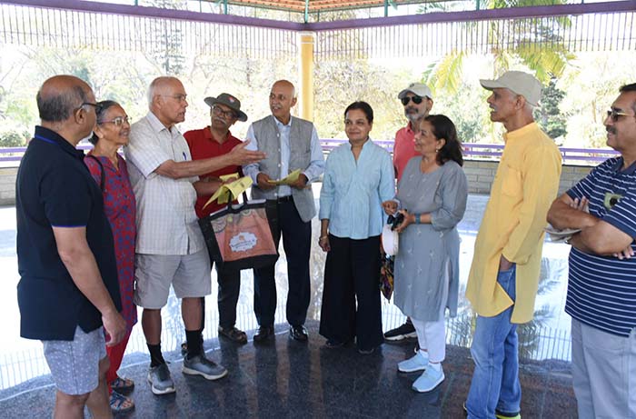 Citizens meet in many city parks for Satyagraha: Speak against destruction of Chamundi Hill, parks
