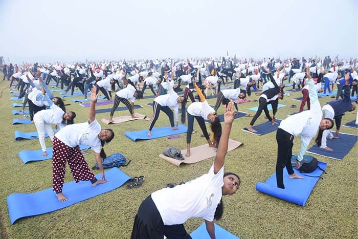 ‘Yoga for Vasudhaiva Kutumbakam’ at Sarada Vilas on June 19