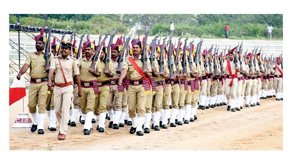 R-Day rehearsal held at Bannimantap Grounds