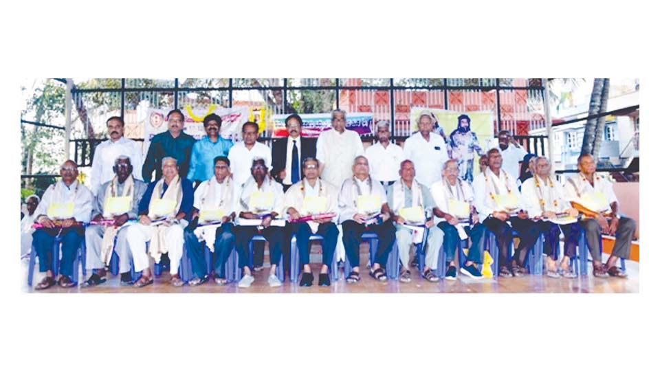 Senior pensioners felicitated