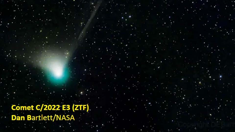 Sighting of Comet C/2022 E3 (ZTF) on Mysuru outskirts