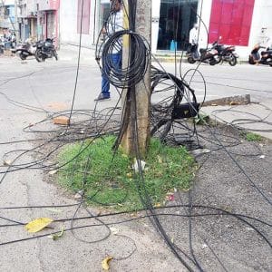 Unauthorised cables to be cut after Mar. 25 at Chamundipuram