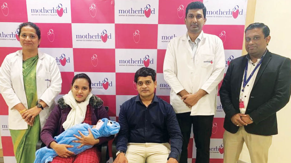 Woman delivers 4-kg baby girl successfully at Motherhood Hospital