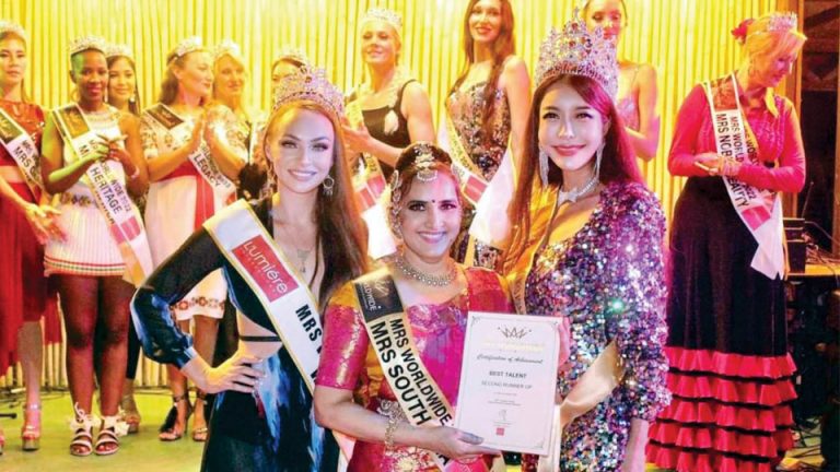 Best Talent Runner-Up at Mrs. Worldwide 2022 - Star of Mysore