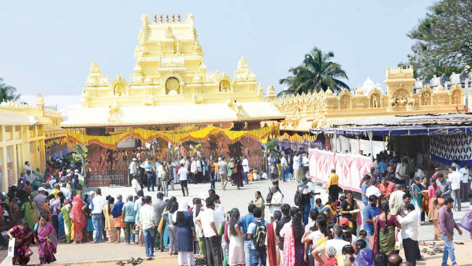 New Year mood: Mad rush at temples, tourist spots