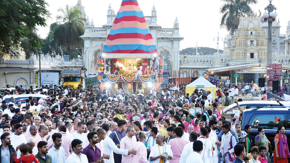 ISKCON Mysuru hosts grand Krishna-Balarama Ratha Yatra