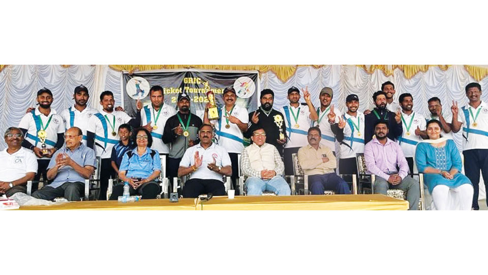 Bank Note Paper Mill India emerges Champions of GRIC Tennis Ball Cricket Tournament