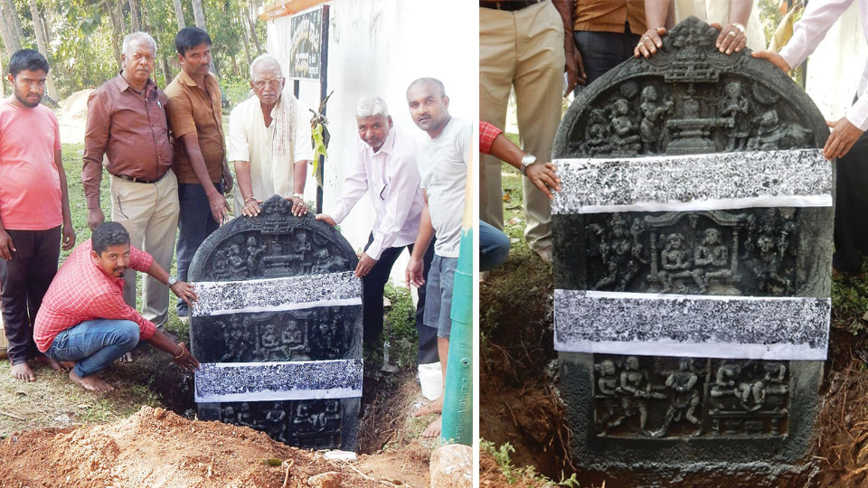 Hoysala period unique herostone unearthed