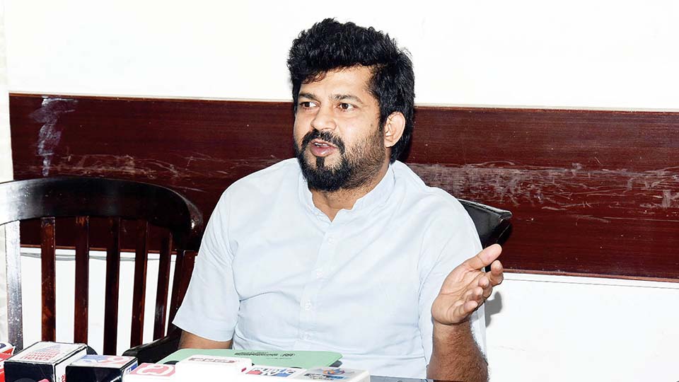 Quiet flows Cauvery to TN, alleges MP Pratap Simha