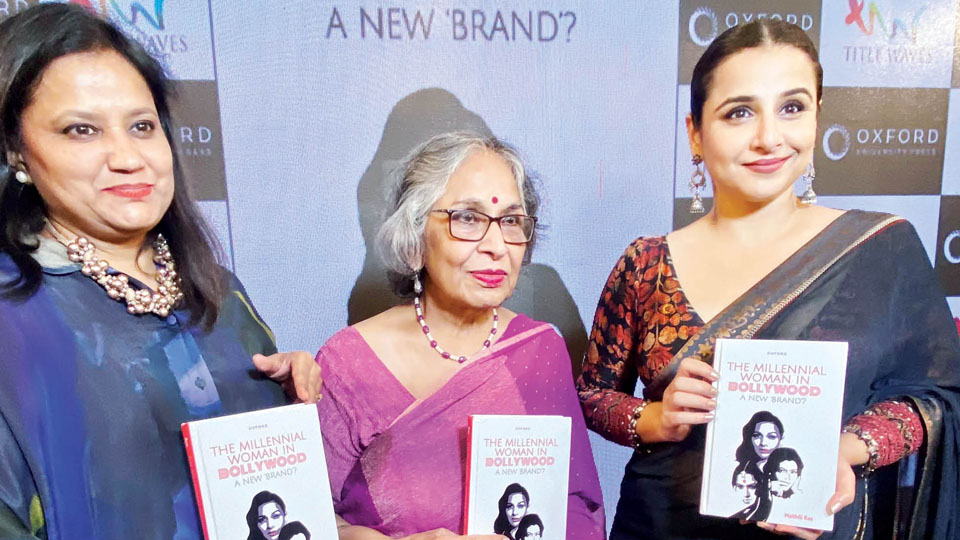 Actress Vidya Balan releases Mysuru-based author’s book