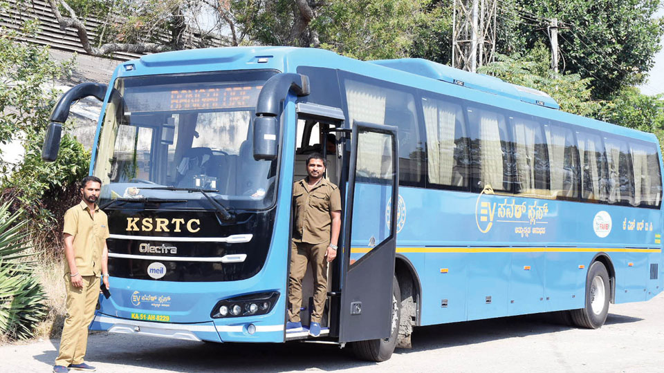Bengaluru-Mysuru happy travelling by e-bus