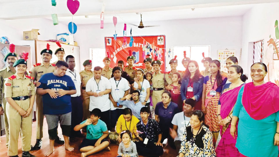 NCC Cadets spend day with special children