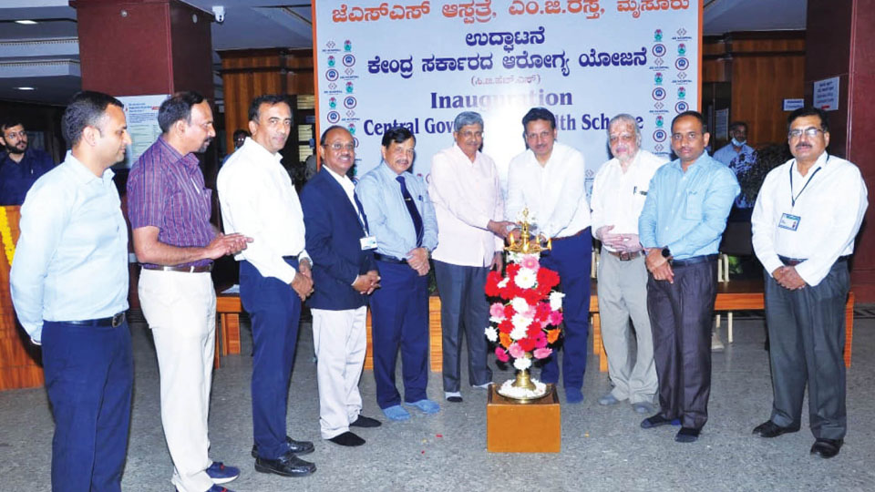 Central Government Health Scheme Unit opened at JSS Hospital