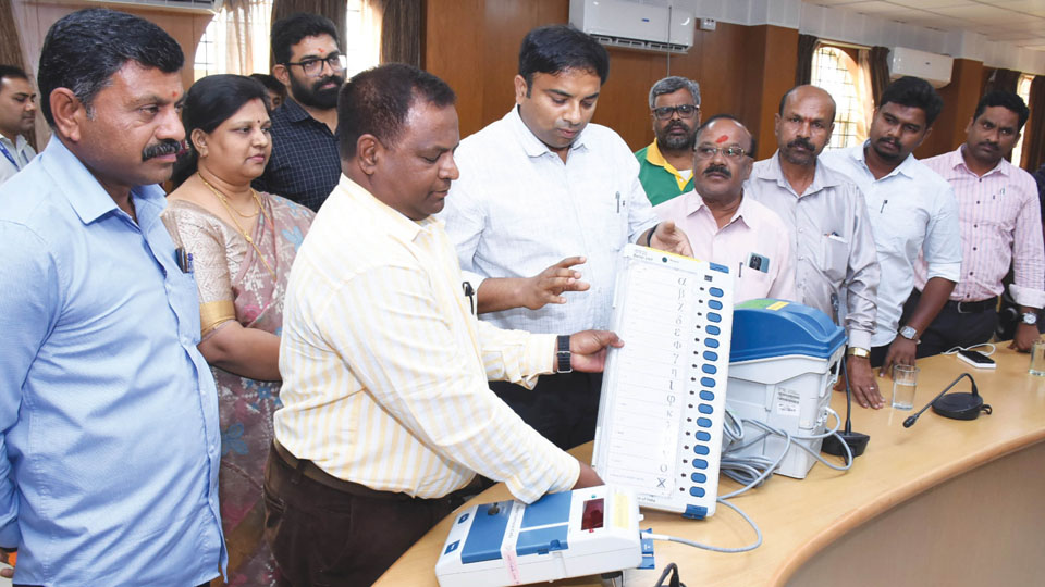 Demo on use of EVMs, VVPATs