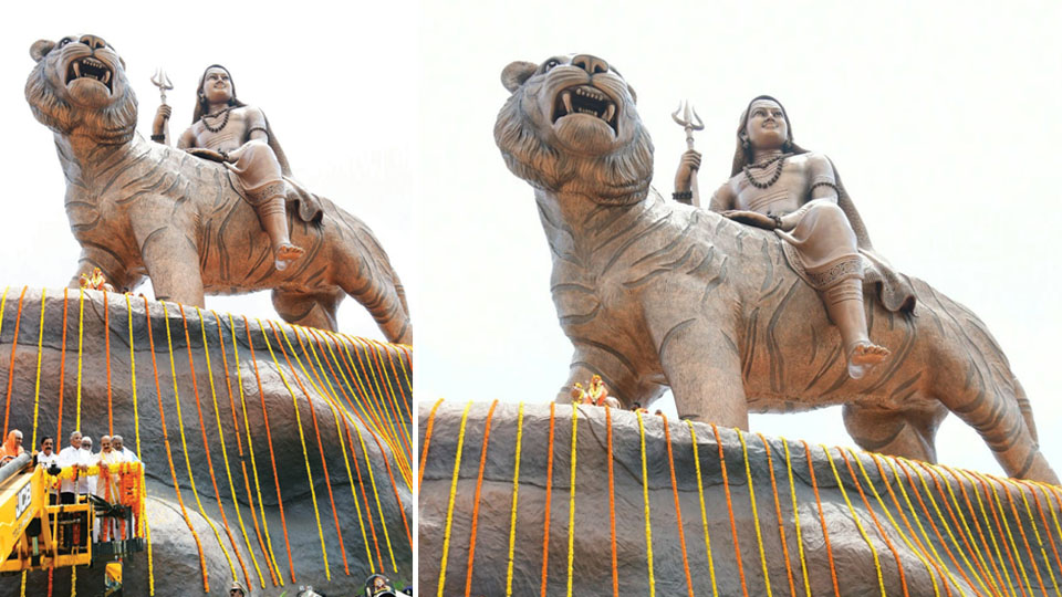 CM Bommai unveils 108 ft. tall Mahadeshwara Swamy statue