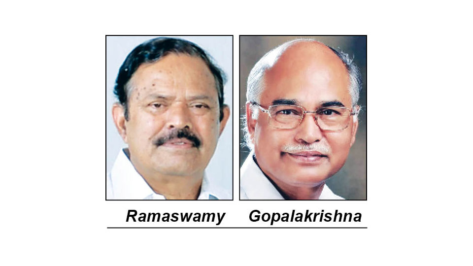 Ramaswamy and Gopalakrishna quit as MLAs
