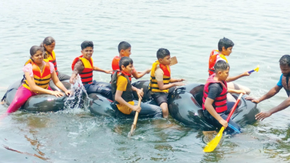 Nypunya children take part in adventure activities
