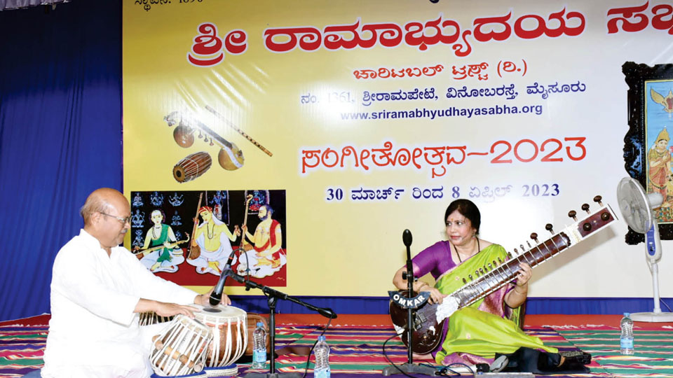 Sitar recital and vocal duet at Ramothsava Sangeethotsava