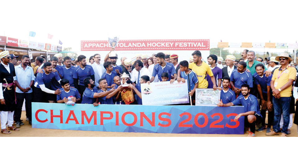 Kodava Family Cup Hockey Festival-2023: Kuppanda team trounces 3-time champion Kulletira