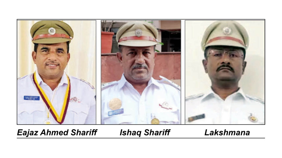 Three drivers rewarded for accident-free record