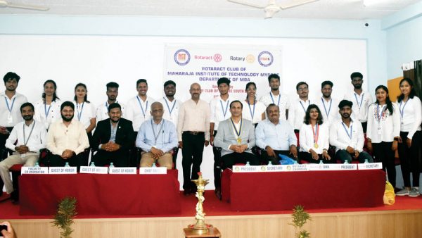 Rotaract Club of MITM installed - Star of Mysore