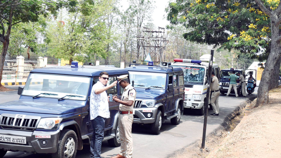 Security beefed up; drills held ahead of Modi road show