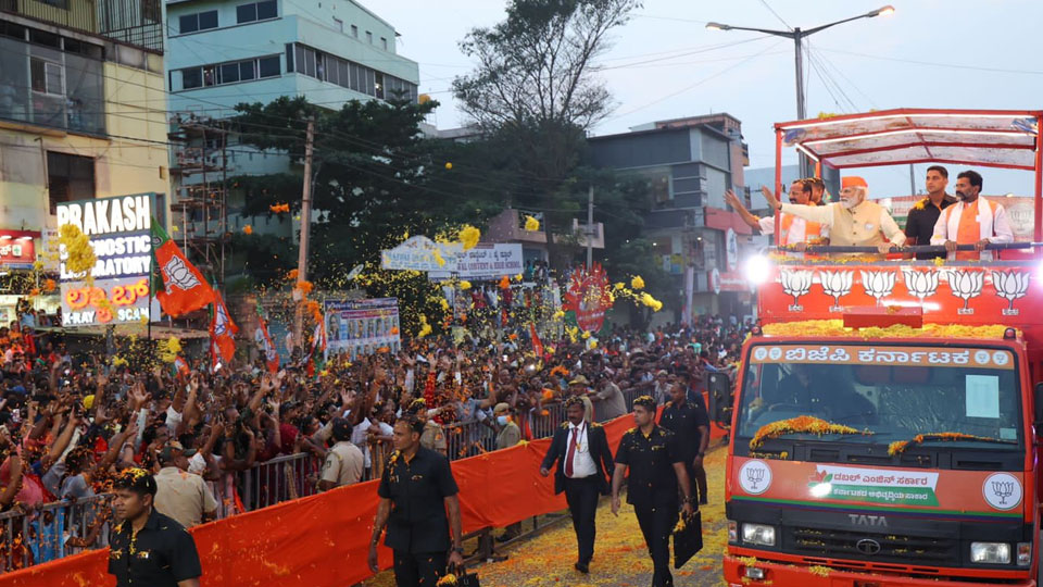 Six public rallies, two road shows in Modi’s two-day whirlwind tour