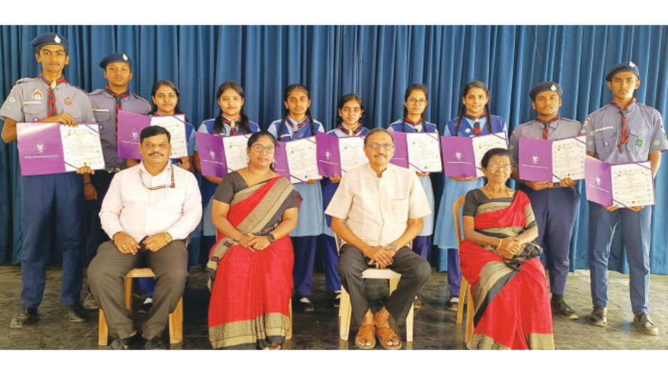 Scouts and Guides- Karnataka ‘Rajya Puraskar’ awardees