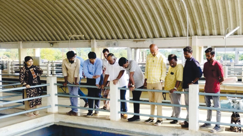 MLA Srivatsa inspects Kabini Water Project