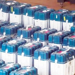 Defective EVM machines replaced with reserve units