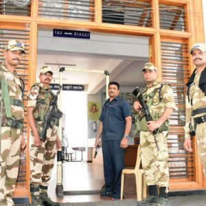 Tight security around counting centre